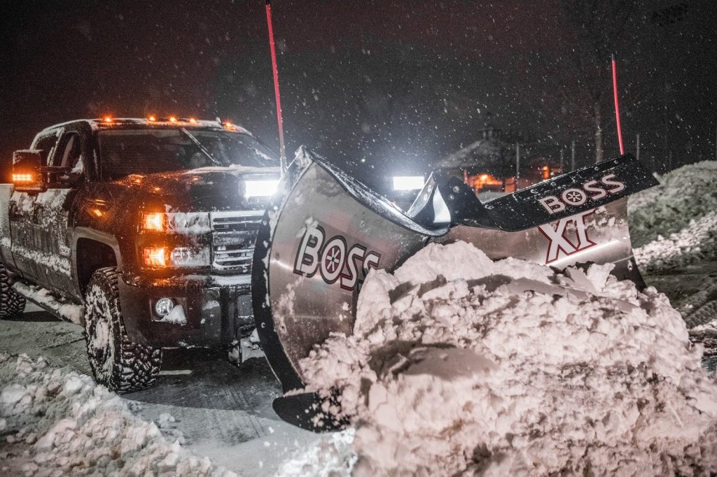 Boss Snowplow + Truck